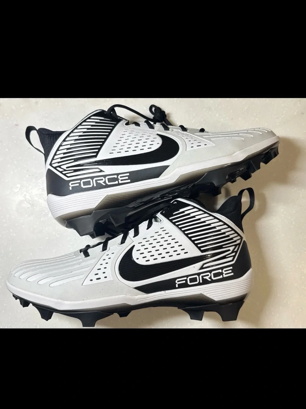 Nike Force Savage Football Cleat Men's Size 16 White/Black New